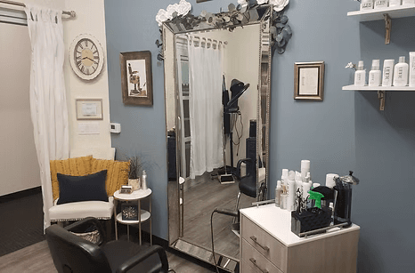Private salon interior